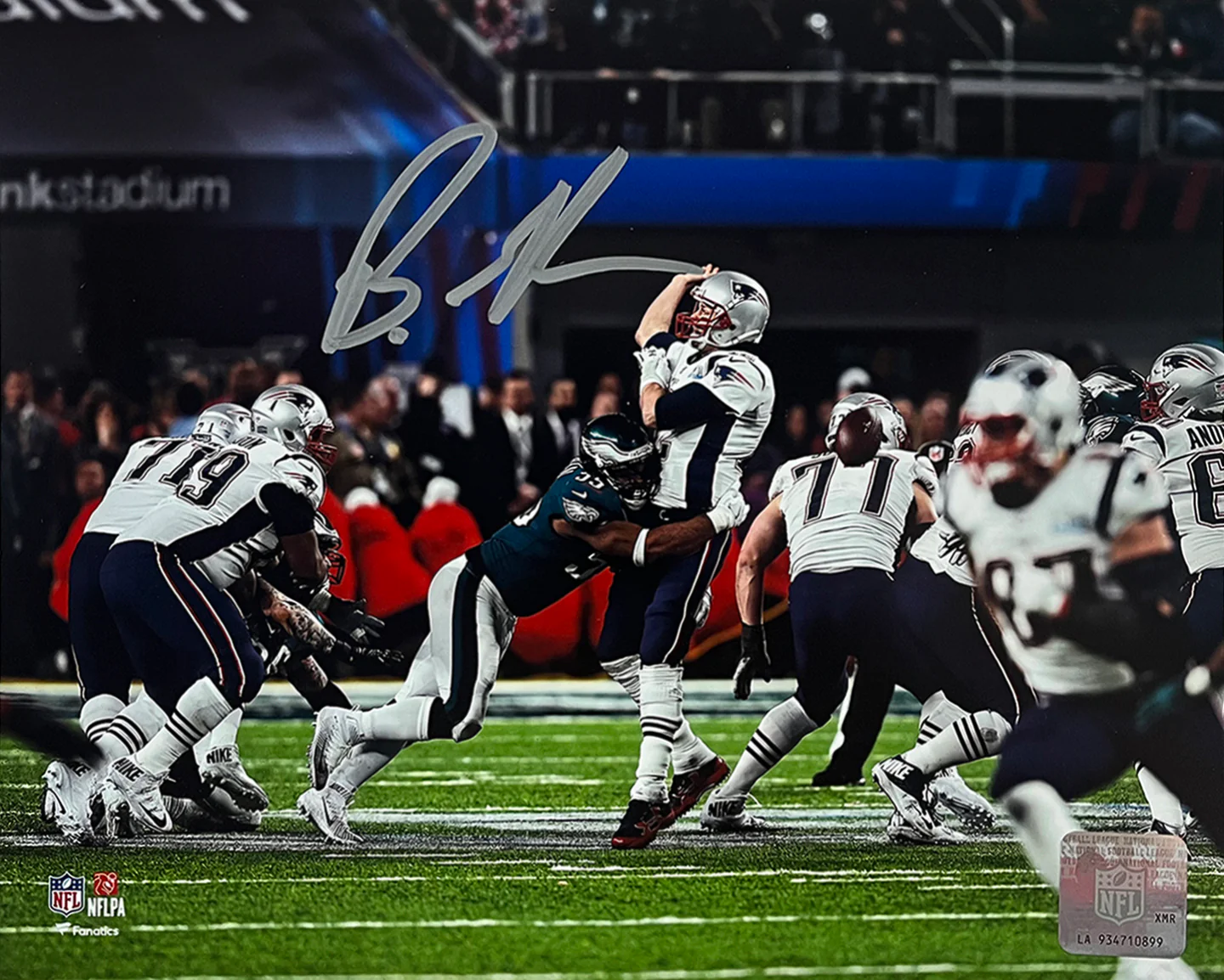 Brandon Graham Strip-Sack Philadelphia Eagles Autographed 8" x 10" Football Photo - Image 2